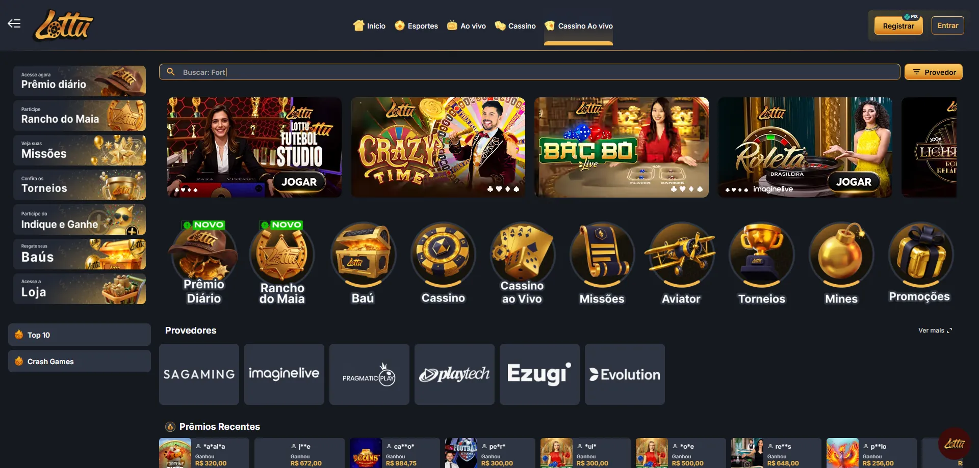 Depósito e saque via PIX no Lotus Bet Casino Brasil